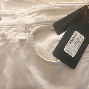 Rag & Bone retail $235 Dre Low-Rise Slim Boyfriend Jeans in White size 31 NWT